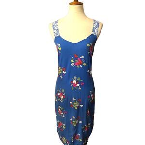 Matilda Jane perfectly polished blue floral sleeveless summer dress size XS